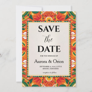 Invitation mariage de destination mexique enregistrer les dat