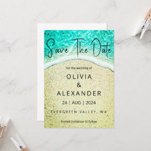 Invitation mariage de destination plage tropicale enregistrer