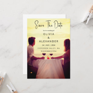 Invitation mariage de destination plage tropicale enregistrer