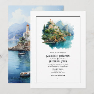 Invitation Mariage de destination sur la côte amalfitaine en