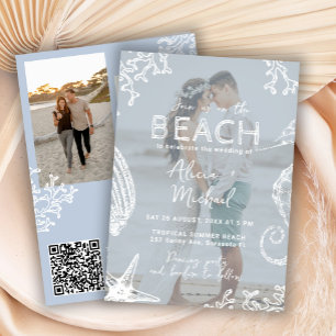 Invitation Mariage de destination tout compris sur la plage d