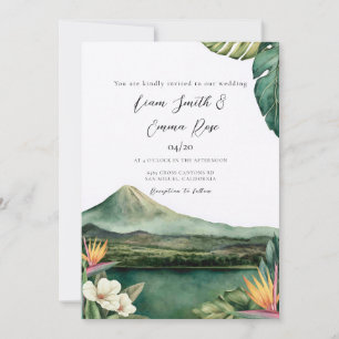 Invitation Mariage de destination tropical au Costa Rica