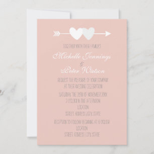 Invitation Mariage de deux coeurs