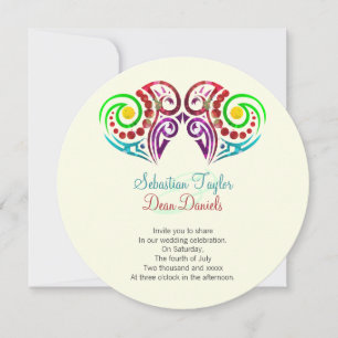 Invitation Mariage de deux coeurs