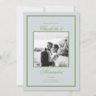 Invitation Mariage de Domaine Vert Olive Classique Enregistre