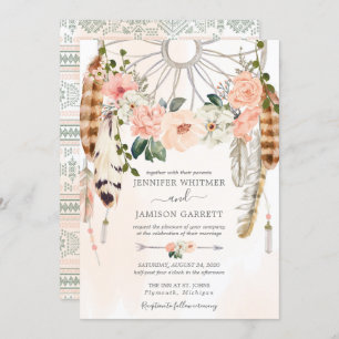 Invitation Mariage de Dreamcatcher Blushing