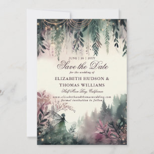 Invitation Mariage de fées maraîchères maraîchères de la forê
