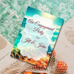 Invitation Mariage de Fête sur la Plage Tropicale