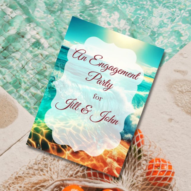 Invitation Mariage de Fête sur la Plage Tropicale (Créateur téléchargé)