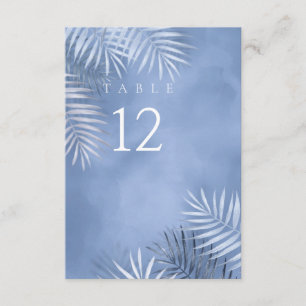 Invitation Mariage de feuille de palme luxuriante n° table Wi