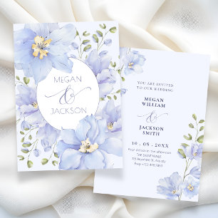 Invitation Mariage de fleur mauve