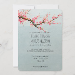 Invitation Mariage de fleurs de cerisier