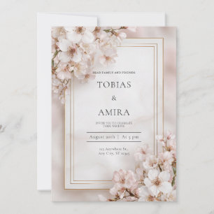 Invitation Mariage de fleurs de cerisier doux