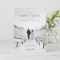 mariage de foto wintery enregistrer la date