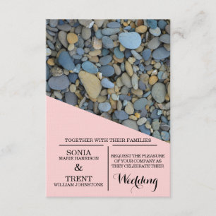 Invitation Mariage de galets de River Stones