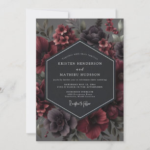 Invitation Mariage de Garnet Moody Flora