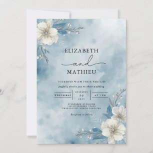 Invitation Mariage de givre Icy Bloom