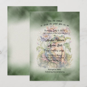 Invitation Mariage de grenouille