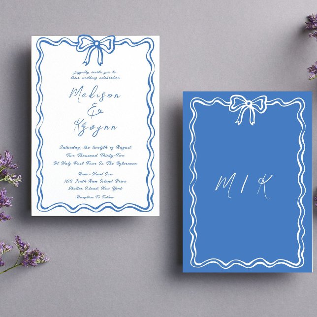 Invitation Mariage de gribouillis à main tiré (Créateur téléchargé)