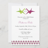 Mariage de grue papier Origami