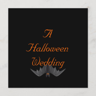 Invitation Mariage de Halloween - (batte accrochante)