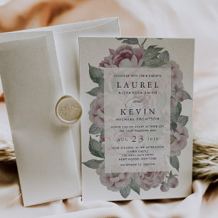 Invitation Mariage de jardin anglais