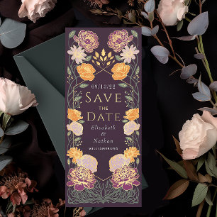 Invitation Mariage de jardin enchanté Enregistrer la date vio