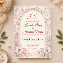 Mariage de jardin papillon fantaisiste