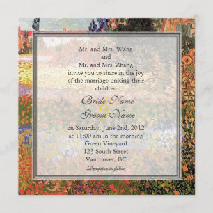 Invitation Mariage de jardin vintage