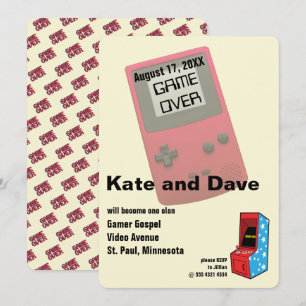 Invitation Mariage de joueur vidéo incroyable