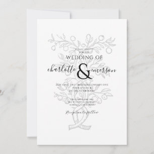 Invitation Mariage de la branche Arbre Fruit