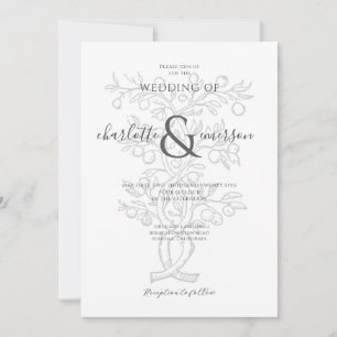 Invitation Mariage de la branche Arbre Fruit