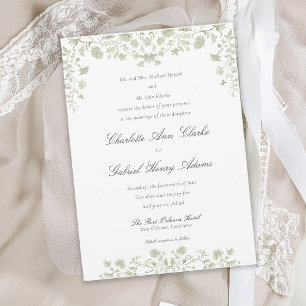 Invitation Mariage de la Chinoiserie Florale Spring