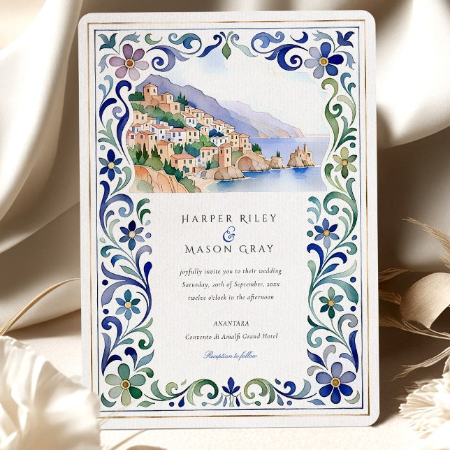 Invitation Mariage de la côte d'Amalfi (Créateur téléchargé)