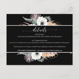 Invitation Mariage de la culture de la floraison de l'herbe n