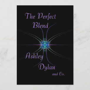 Invitation Mariage de la famille mixte Star fractale