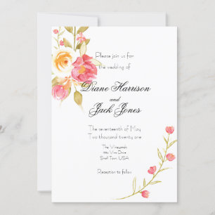 Invitation Mariage de la fête du jardin