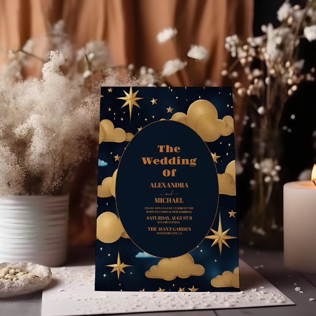 Invitation Mariage de la Galaxie céleste Sky Night Star (Créateur téléchargé)