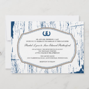 Invitation Mariage de la grange de fer à cheval