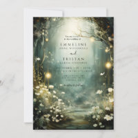 Mariage de la lueur de forêt enchantée