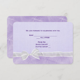 Invitation Mariage de la mâchoire blanche RSVP