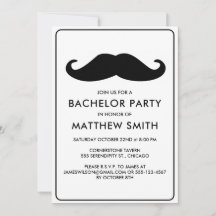 Mariage de la Mustache noire de la fête de bachelo