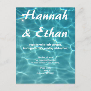 Invitation Mariage de la piscine - Plongez