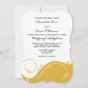Invitation Mariage de la poignée de la Floride d'or invite