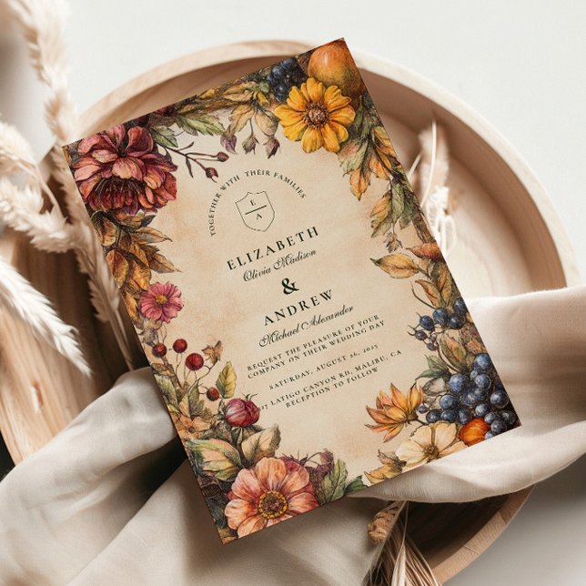 Invitation Mariage de la récolte aux épices de citrouille (Créateur téléchargé)