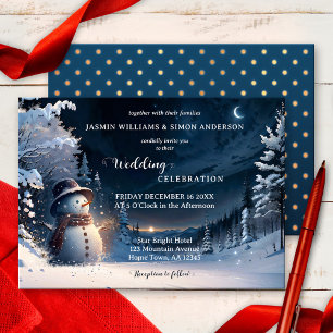 Invitation Mariage de la région des merveilles hivernales de