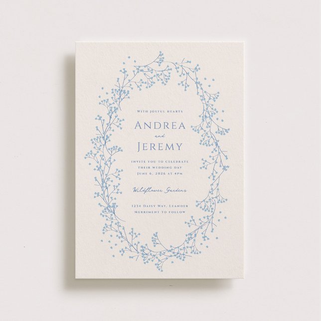 Invitation Mariage de la respiration de bébé doux (Créateur téléchargé)