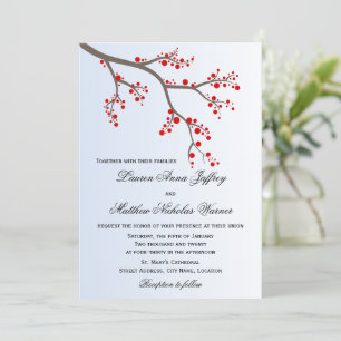 Invitation Mariage de la succursale du Berry d'hiver