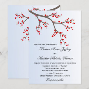 Invitation Mariage de la succursale du Berry d'hiver
