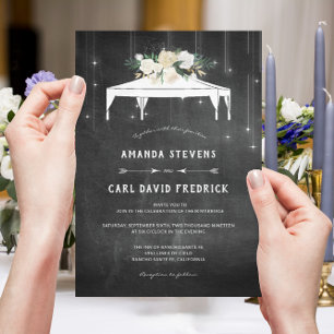 Invitation Mariage de la tente moderne et élégant